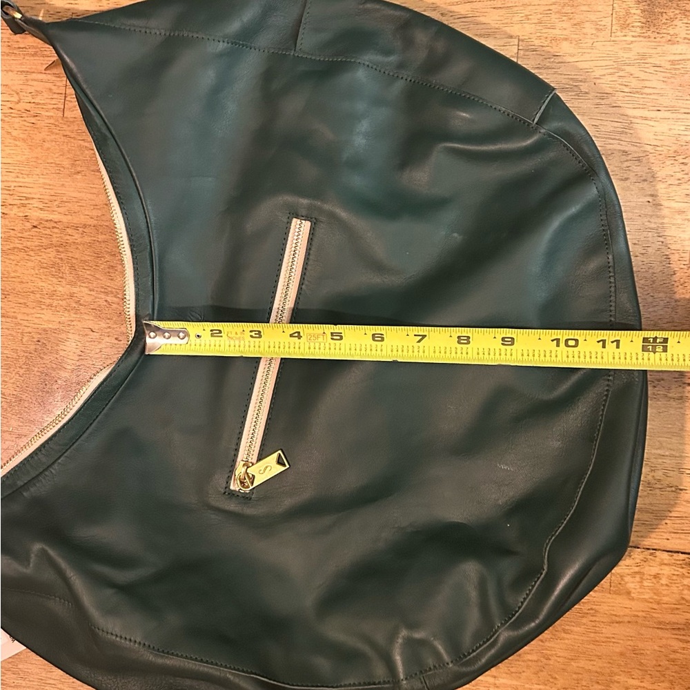 Sseko Green Leather Hobo Bag NWT - Picture 6 of 7